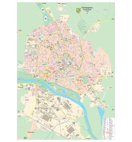 Пазарджик, стенна карта