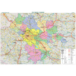 Област София, стенна карта