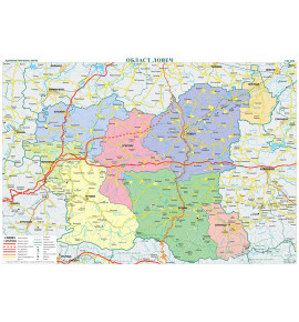 Област Ловеч, стенна карта