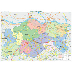 Област Плевен, стенна карта