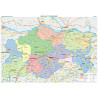 Област Плевен, стенна карта