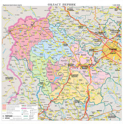 Област Перник, стенна карта