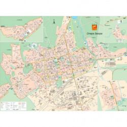 Стара Загора, стенна карта