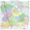 Област Благоевград, стенна карта
