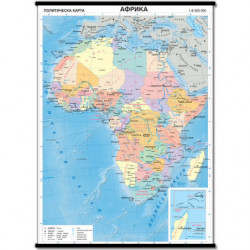 Африка. Политическа стенна карта