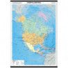 Северна Америка. Политическа стенна карта