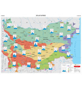 България. Климат, стенна карта