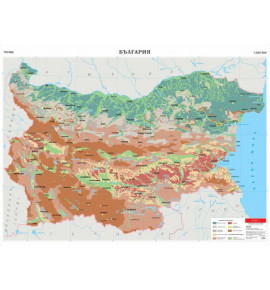 България. Почви, стенна карта