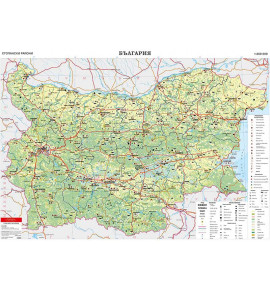 България. Стопански райони, стенна карта