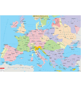 Европа в края на XV в., стенна карта